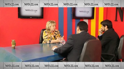 La Decana de la Facultad de Derecho y Ciencia Pol�tica de la UCSF pas� por NOTA22.COM TV