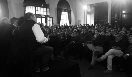 Baygar y Testoni en un encuentro de apoyo a Omar Perotti