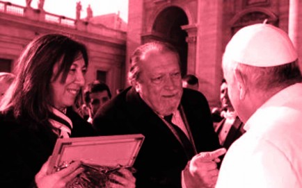 El 7 de diciembre de 2015 la -los por entonces- Secretaria General, María Lazzaro, y el Secretario Gremial, Pedro Bayugar, en una entrevista pública en la sede del Vaticano