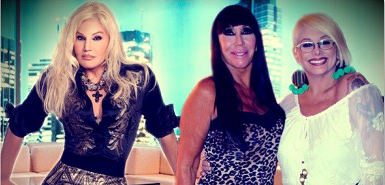 Susana, Carmen y Mora juntas