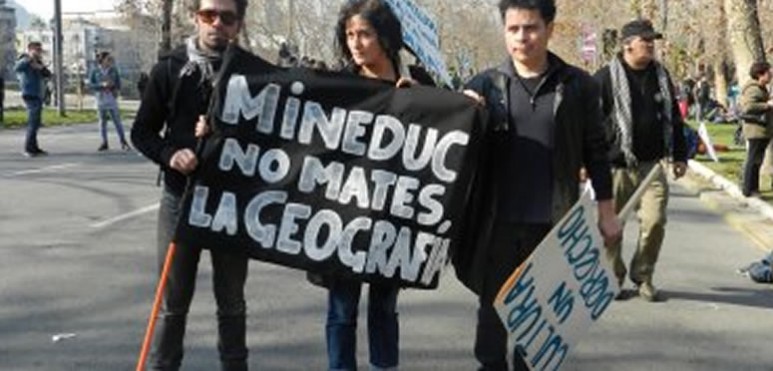 Ofensiva es impulsada por la Comisin de Educacin Geogrfica de la Sociedad Chilena de Ciencias Geogrficas y representantes de las unidades acadmicas que imparten la asignatura en las distintas universidades.