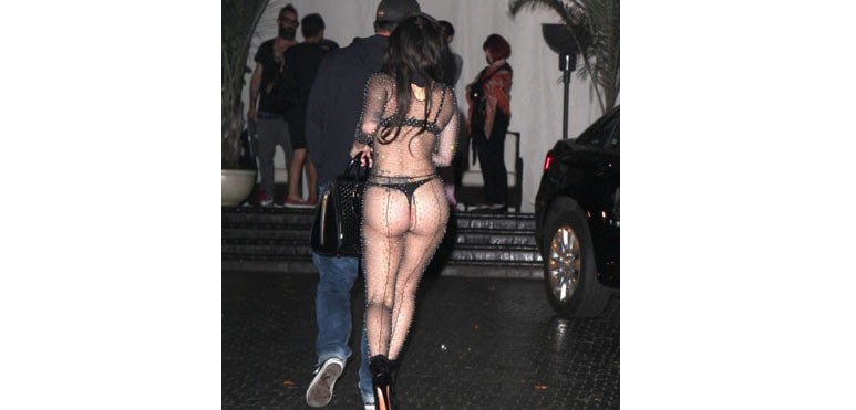 Lady Gaga se paseó casi desnuda junto a su novio, en Los Ángeles