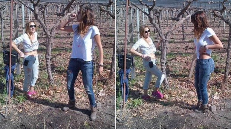 Aprovechó una gira por Mendoza y recordó su filmación hot. Quién hizo el papel de su novio.