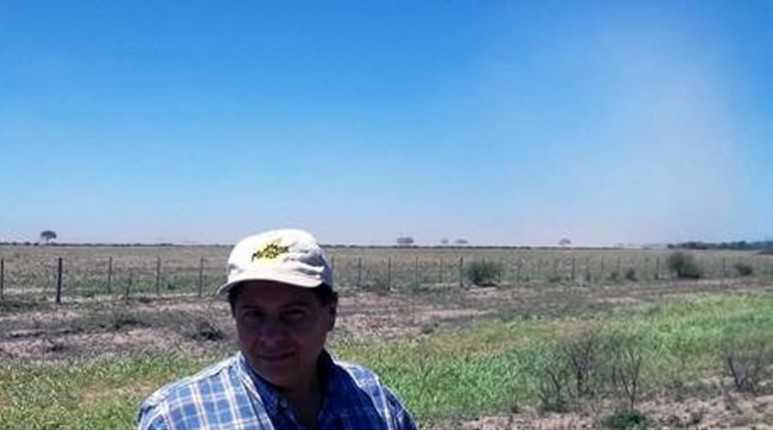 La nube de polvo que inquieta a los vecinos del paraje Puna, a 200km al noreste de la capital de Santiago del Estero.
