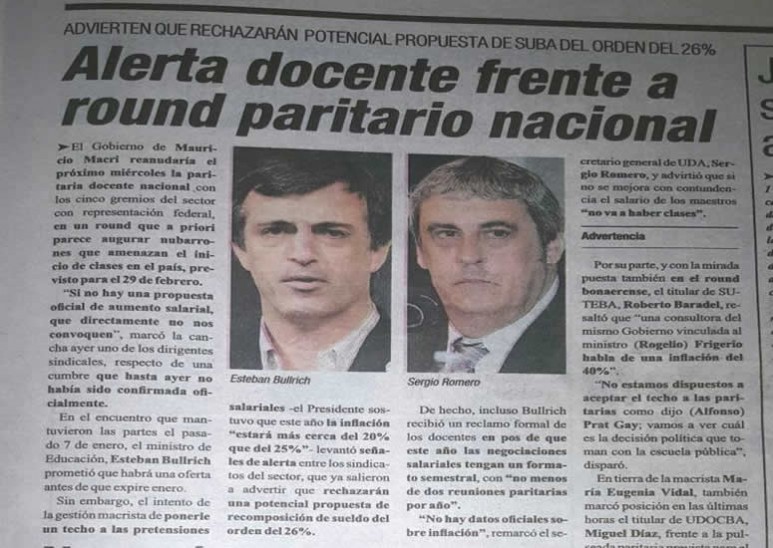 El prximo mircoles podra haber una nueva reunin de paritaria nacional