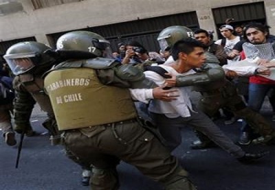 Los estudiantes chilenos vuelven a mostrar su fuerza