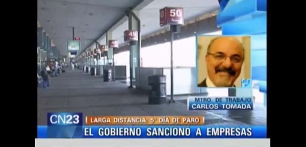 No hubo acuerdo en Trabajo y sigue el paro de micros en todo pa�s