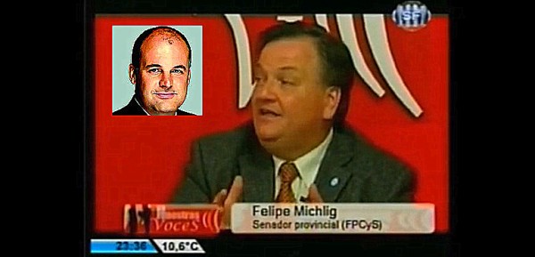 Felipe Michlig duro con Jorge Henn 