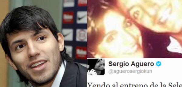 Sper perlita tuitera: mir qu escribi el Kun sobre el grupo del nuevo novio de Gianinna!