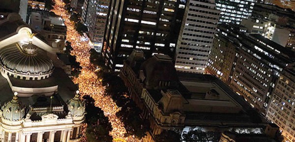 Masiva movilizaci�n en Brasil contra el aumento del transporte p�blico