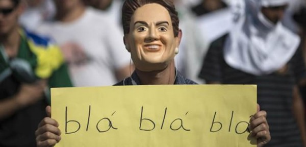La imagen de Dilma Rousseff se desploma a causa de las protestas