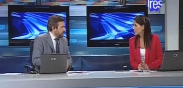 Conductor de Telenoche se calent� y abandon� el vivo