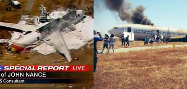 Un avi�n se estrella en un aterrizaje de emergencia en el aeropuerto de San Francisco