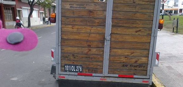 Un poni encerrado en pleno centro