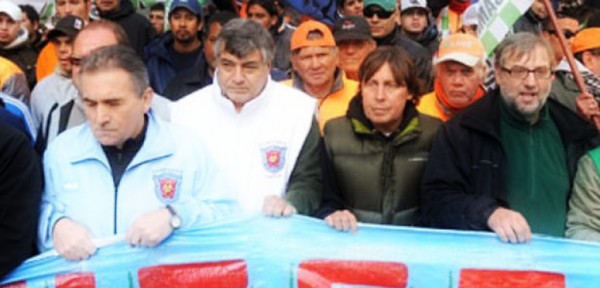 El centro de la ciudad fue copado por la protesta del sindicalismo opositor al gobierno de Cristina