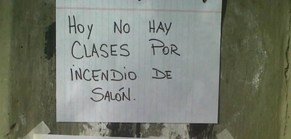 Incendiaron un saln de la escuela del padre Montaldo