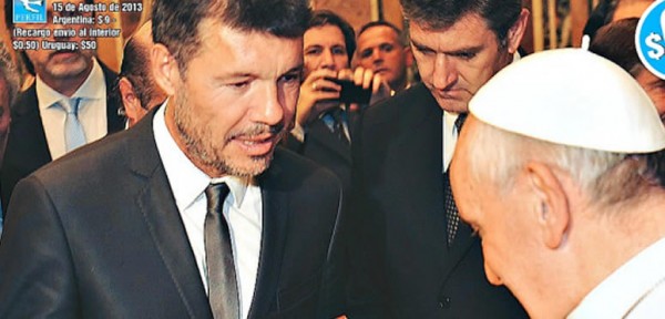 La emocin de Tinelli por su visita al Papa