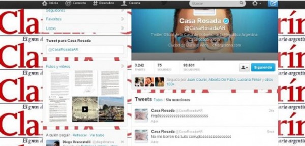 Cierran la cuenta de Casa Rosada en Twitter tras un aparente hackeo