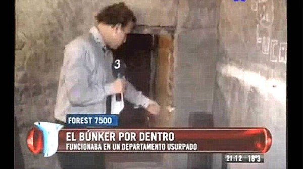 As� es el interior de un b�nker de drogas en Rosario