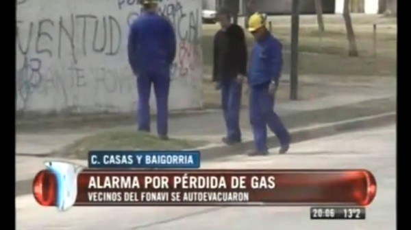 Otro susto: controlaron una intensa fuga de gas en un Fonavi