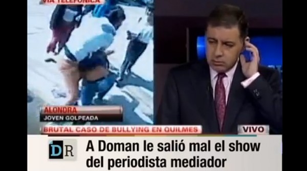 El periodista quiso ser mediador