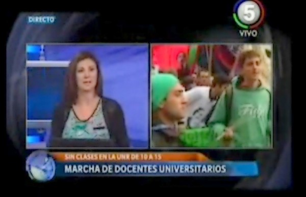 Estudiantes secundarios y universitarios marcharon en conmemoracin de la Noche de los Lpices 