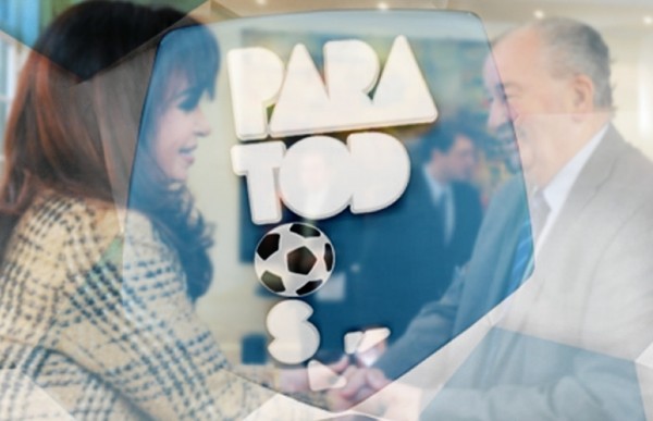 Fútbol Para Todos costará casi $ 4 millones por día durante 2014