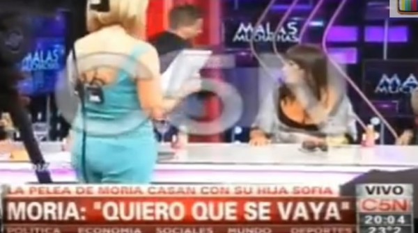 Apareci el video de la pelea entre Moria Casn y su hija