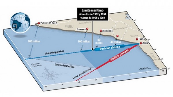 Inquietud en Chile a horas del fallo por el diferendo con Per�