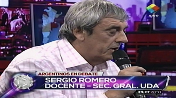 Sergio Romero explic la postura de UDA en Intratables