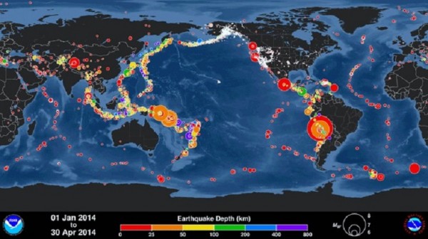 El mes que sacudi� el planeta: Abril de 2014 registra el r�cord de terremotos 