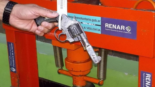Unas 15.000 armas fueron destruidas por el Renar