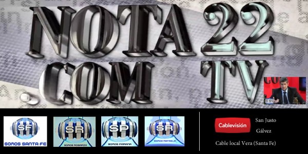 NOTA22.COM TV: el programa de mayor cobertura territorial en la provincia de Santa Fe