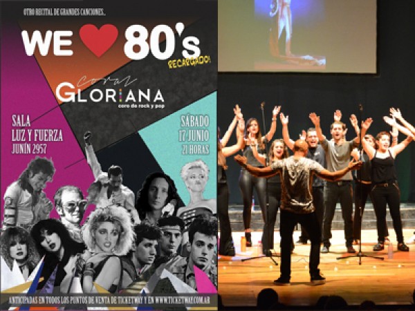 Coral Gloriana presenta nuevamente su show: We love 80s
