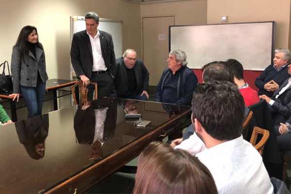 Romero fue a dialogar con docentes de la UBA