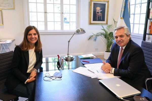 Alberto Fern�ndez design� a Mar�a Fernanda Raverta como titular de la Anses