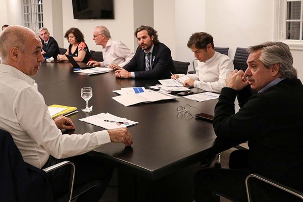 Fern�ndez acord� con Kicillof y Larreta 