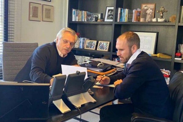 Alberto Fern�ndez y Mart�n Guzm�n anuncian el proyecto para gravar 