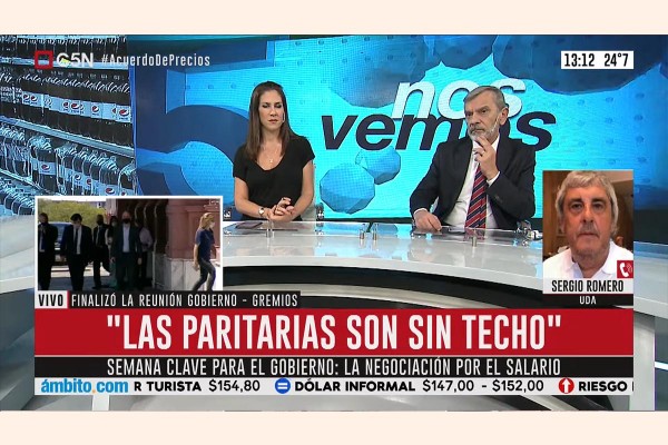 Romero: �Cafiero dijo que las negociaciones paritarias son sin techo�