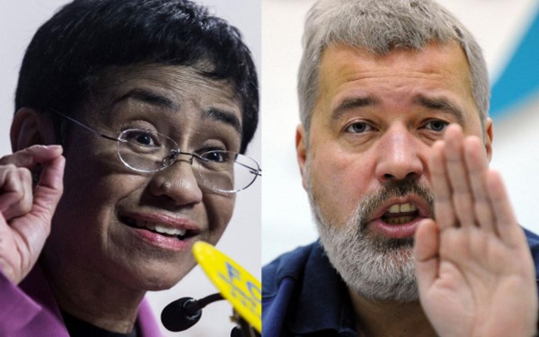 El Premio Nobel de la Paz 2021 fue para los periodistas Maria Ressa y Dimitri Muratov