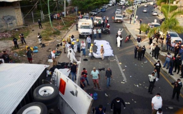 Tragedia en Chiapas: al menos 53 muertos en el accidente de un camin en Mxico que transportaba migrantes centroamericanos