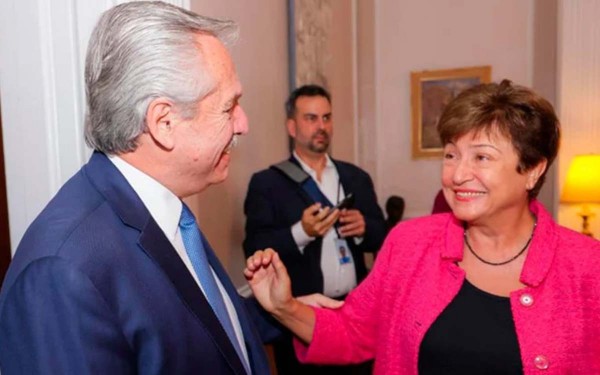Kristalina Georgieva se reunió con Alberto Fernández y elogió las últimas medidas que tomó el gobierno argentino