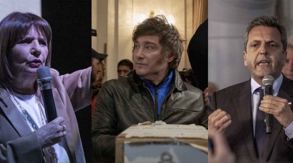 Según una encuesta, Massa creció y se ubica primero con Milei y Patricia Bullrich en un empate técnico