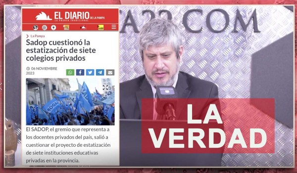 Sadop: su vnculo con la escuela estatal y el presupuesto pblico