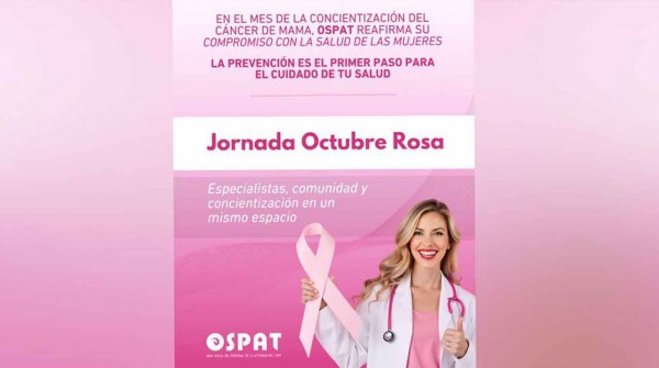 Carlos Felice y OSPAT impulsaron una nueva jornada “Octubre Rosa” para reafirmar el compromiso con la prevención y la salud de las mujeres argentinas