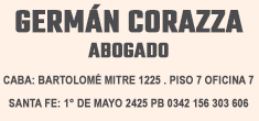 ABOGADO GERMN CORAZZA